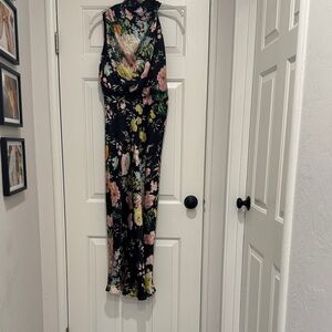 Petal & Pup Black Floral Maxi Dress